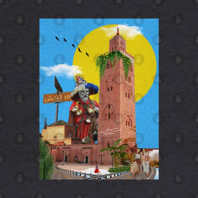 Marrakech red city morocco by ARTWEARABLE.MA